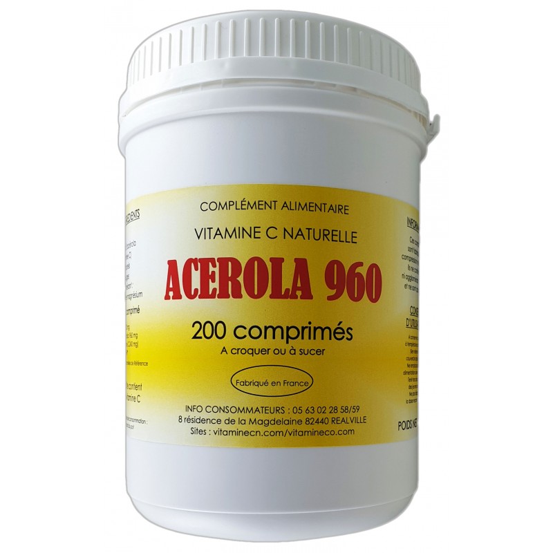 ACEROLA 960 x 200 comprimés